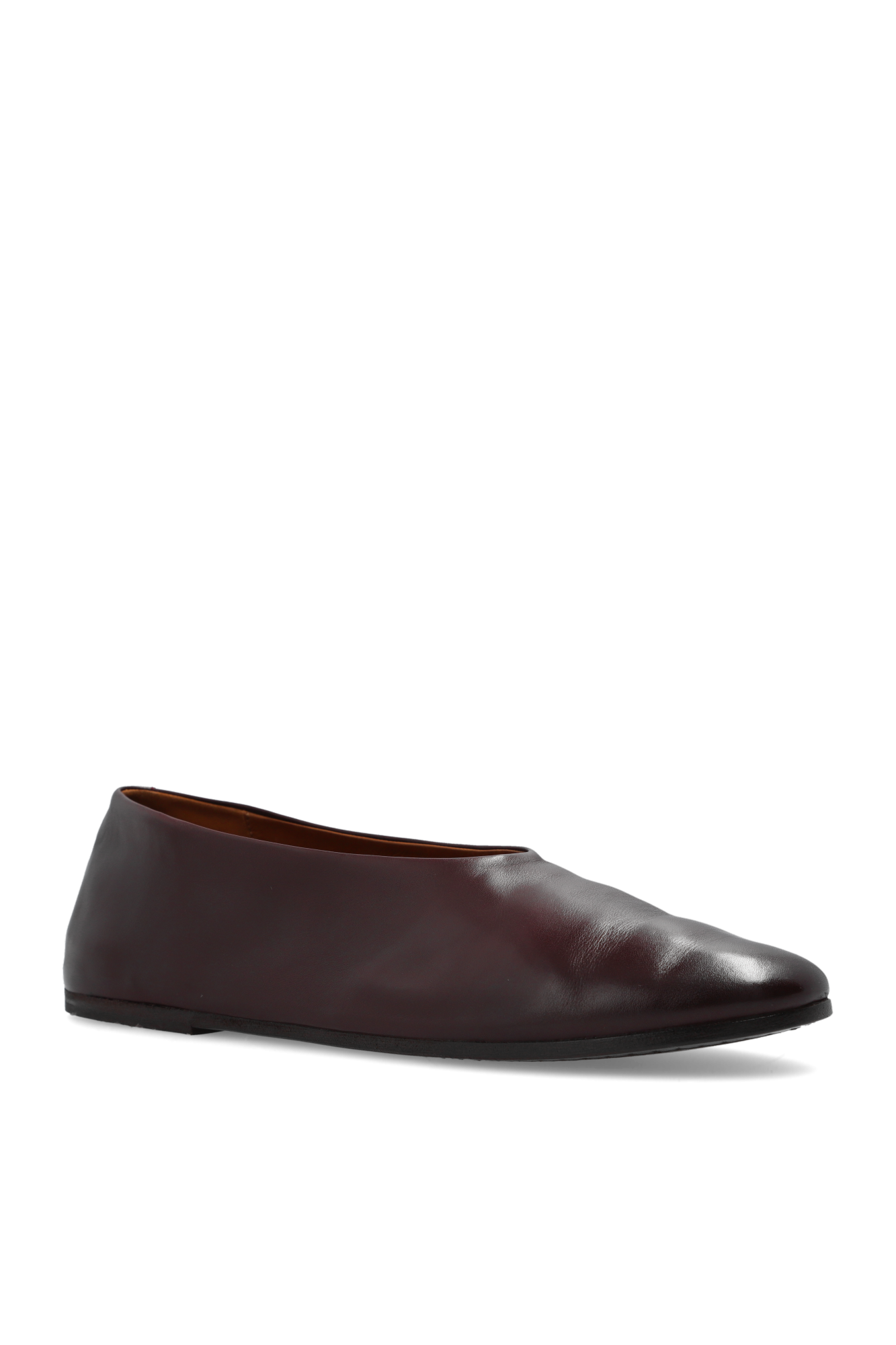 Burgundy 'Coltellaccio' ballet flats Marsell